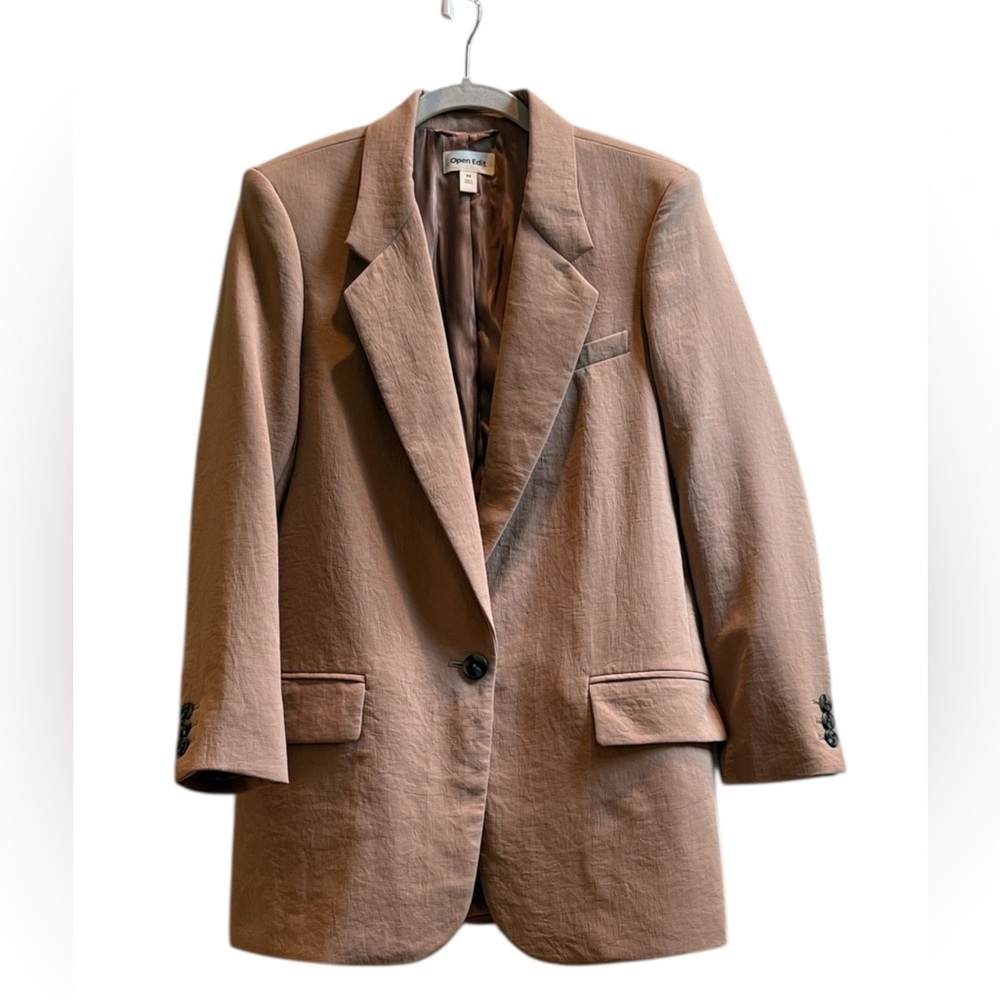 Tan Blazer with Button Details
